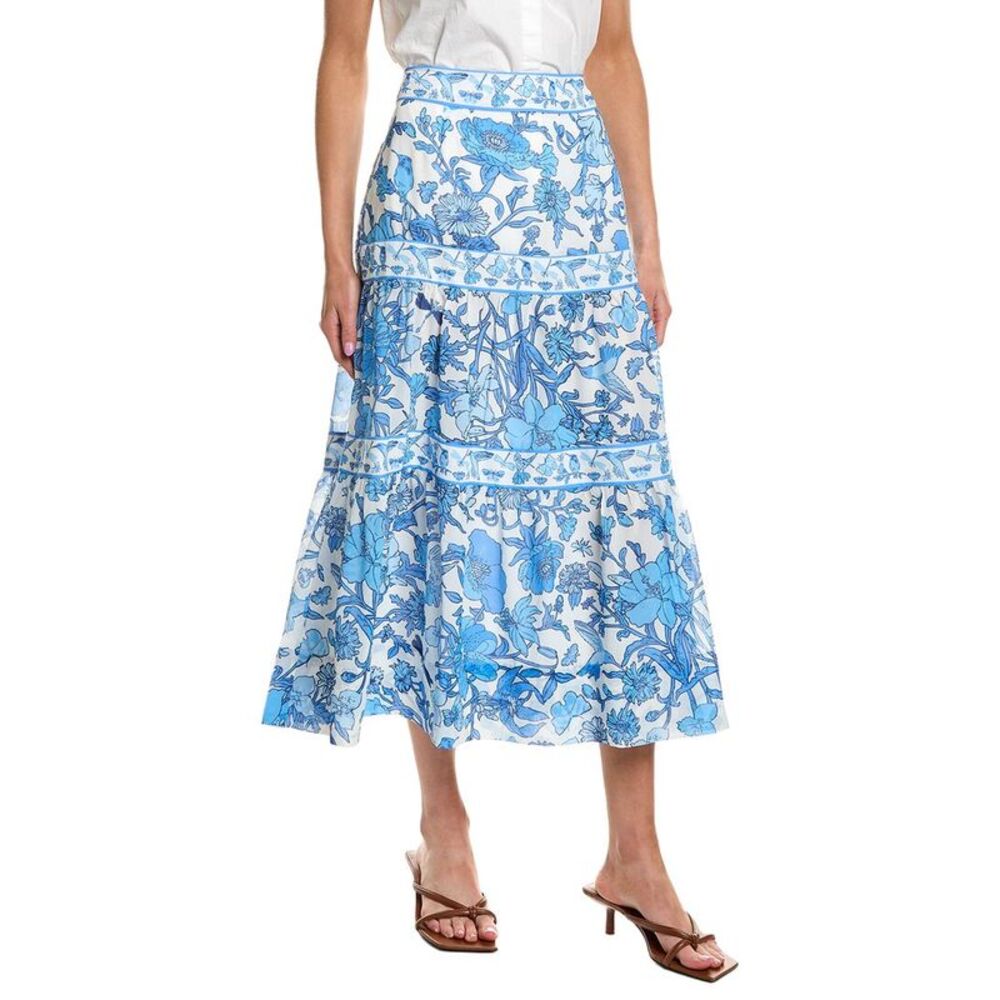 Gretchen Scott Womens Impanema Maxi Skirt, Blue